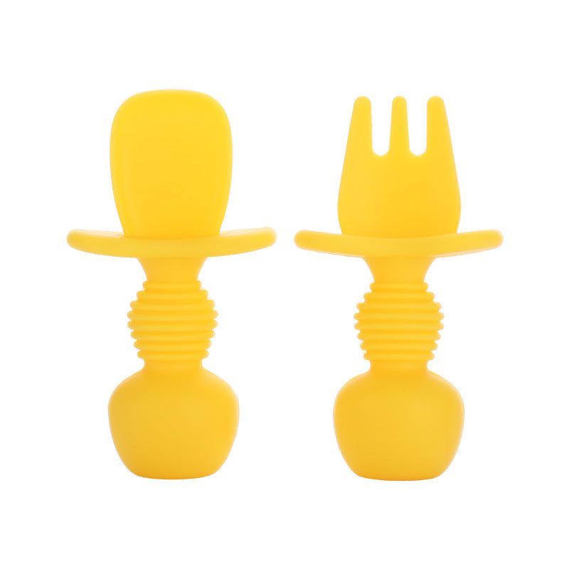 Wholesale Silicone Licking Spoon Baby Learning Eating Training Spoon